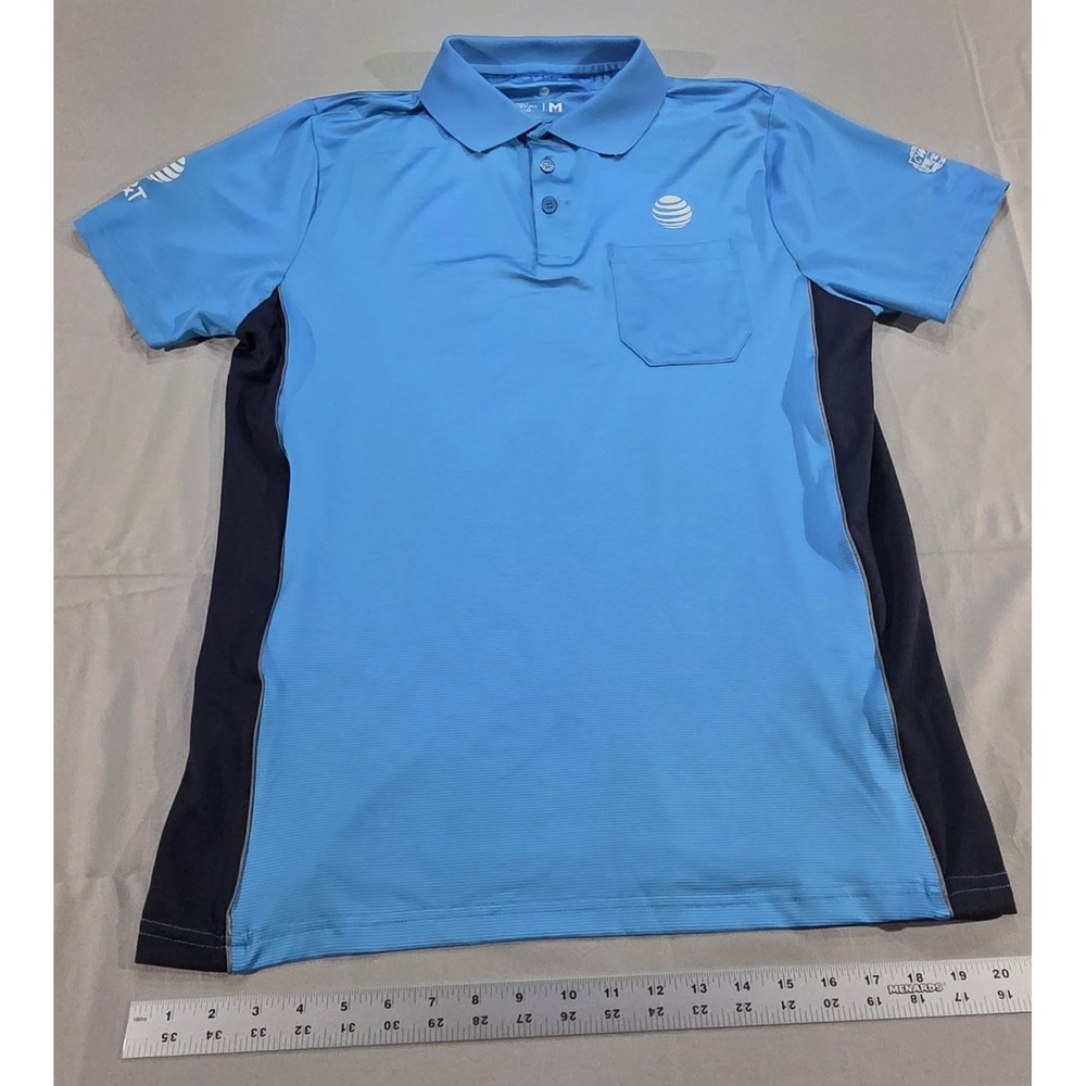 AT&T  Employee Uniform Polo Shirt, Mens Medium, ATT Short Sleeve